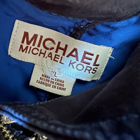 Michael Kors Navy long jacket with Blue Lining size XL - Picture 5 of 8